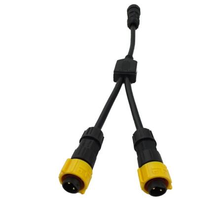 The splitter is used to distribute the power supply for diving heating clothing from the thermovalve to the vest and gloves.